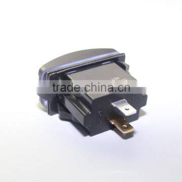 Rocker Switch Type USB Socket With 12V LED Lamp photo-3