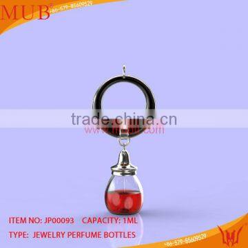 Glass Jewelry Beautiful Circle Shape Necklace Glass Bottle