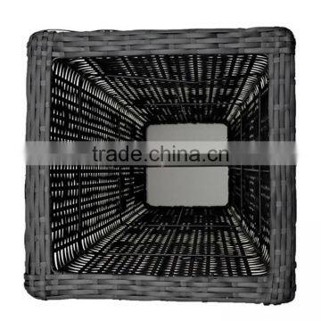 Outdoor Tall Large Stackable 3-pc Plastic Rattan Garden Pots and Planters photo-3