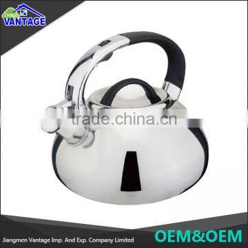 Eco-friendly Whistle Single and Double Bottom Stainless Steel Tea Coffee Kettle
