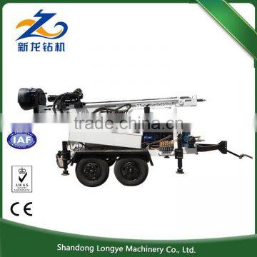Diesel Engine 200m Depth Trailer Mounted Water Well Drilling Rig, Trailer Mounted Truck Water Well Drilling Rig photo-6