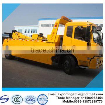 China new dongfeng 6 wheels euro4 wrecker truck