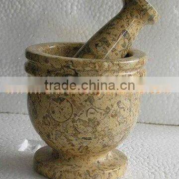 MARBLE MORTAR AND PESTLE HANDICRAFTS photo-5
