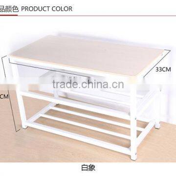 VIVINATURE Micro Fabric Shoe Rack Storage Organizer and Hallway Bench photo-2