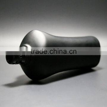 Black Raw Material Matte Glass Black Wine Bottle photo-2
