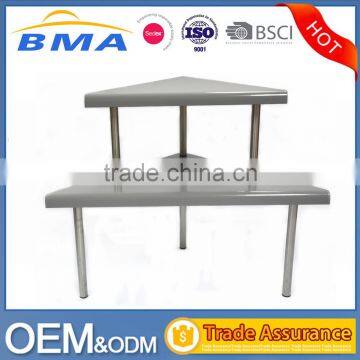 China Factory Kitchen and Home Stainless Steel Corner Storage Shelf photo-2