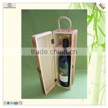 Sell Antique Decorative Pine Wooden 1 Bottle Wine Box photo-4