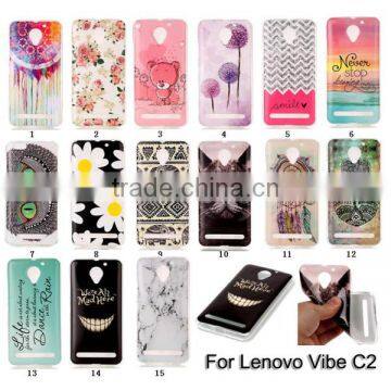 Mobile Phone Case IMD Technology Soft TPU Back Cover For Lenovo Vibe C2 photo-6