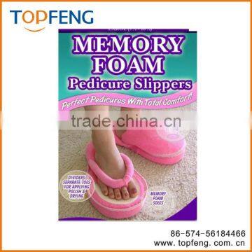 Memory foam pedicure slipper/memory foam slippers and insole/multi-functional slipper/Memory foam slipper