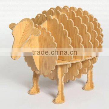 Art Deco Furniture Lovely Sheep Wood Shelf New Bookshelf Modern Design photo-4