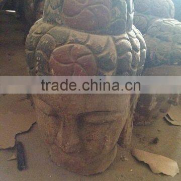 Handmade Wood Buddha Head