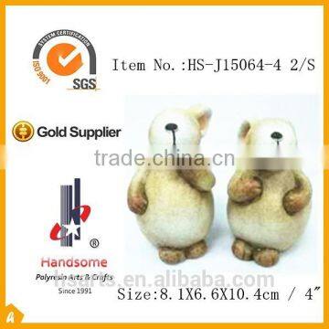 7.2" Cute Ceramic Rabbit Ornament for Home Decoration and as Gifts 2/S photo-2