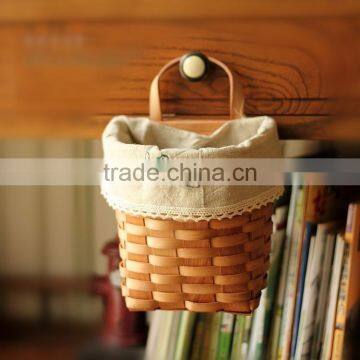 Wholesale Cheap water fir wood chip hanging basket