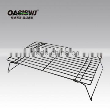 3 Tiers Metal Bread Cooling Rack, Black Wire Cooling Rack photo-2