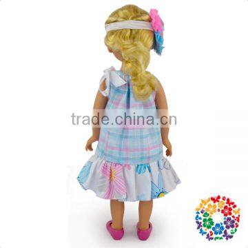 Wholesale Stylish 18 Inch Doll Clothes Tiny Cute Baby Doll Dress New Design For 18 Doll Clothes Pattern photo-5