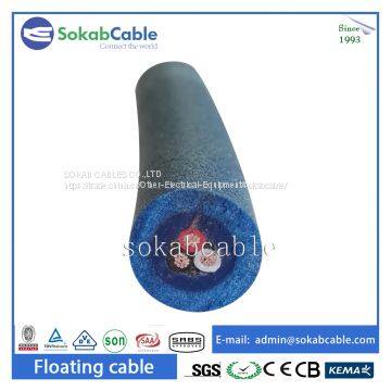 Foam PVC sheathed swimming pool floating cable