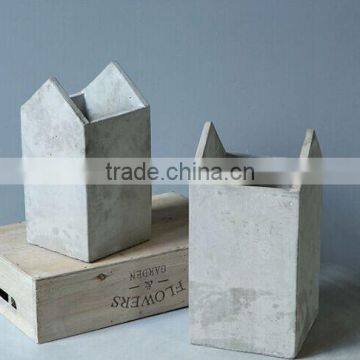 Desk Accessory Marble Effect Pen Holder , Hand Made Concrete Tape Dispenser photo-2