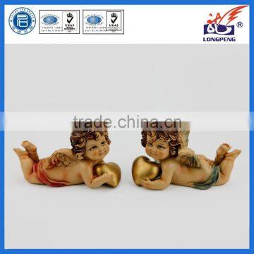 European Relaxed Angel Statue for Home Decor