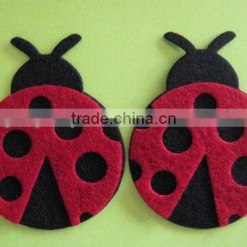 hot sale eco friendly new products promotional gift cute felt fabric ladybird scrapbooking on  express