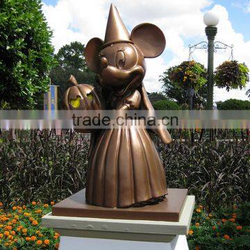 animal metal detector minnie mouse bronze sculpture for garden