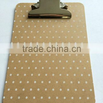 Mini printing MDF butterfly clipboard for school and office