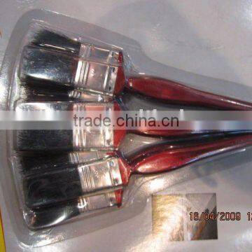 slim red handle paint brush