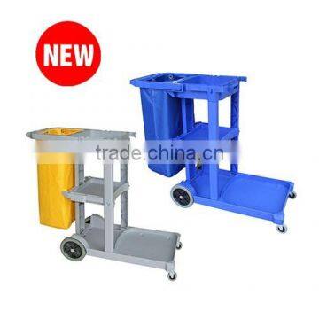 Multipurpose Hotel Cleaning Service Trolley Cart /Janitor cart