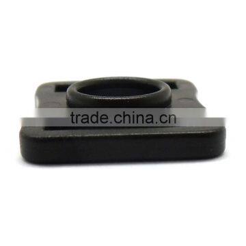 5/8" Chin Strap Buckle, Plastic Adjustable Buckle With Teeth, Plastic Adjustable Loop With Teeth in Black photo-4