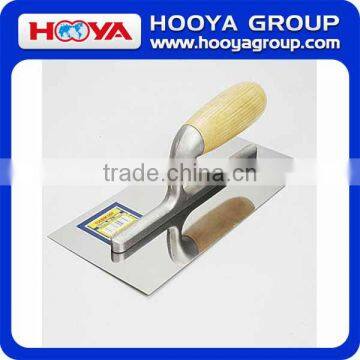 280*125mm plastering bricklaying trowel with wooden handle