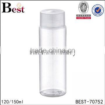 120ml 150ml skin care pet bottled water with screw cap