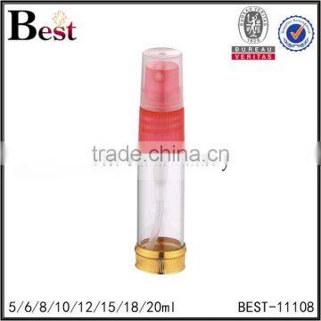 Cosmetic 5ml 10ml 20ml Screen Printing Golden Bottom Perfume Bottle Empty Clear Glass Bottle of Fragrance Perfume photo-3