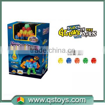 creative glow connecting block building toy for wholesale