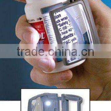 led magnifier pill bottle magnifier with light mail order products lighted magnifier /best promotion product for medicine