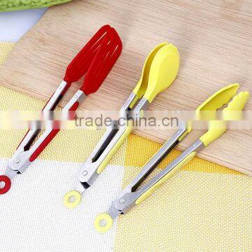 Restaurant Nylon Food Bread Tongs Stainless Steel photo-3