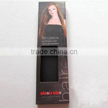 Yiwu custom factory sale weave hair packaging design box/drawer hair extension box