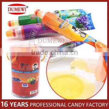 New Item! Assorted Sour Fruit Jelly Drink in Toothpaste Candy