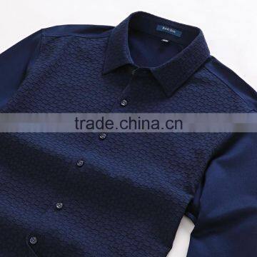 Mens Long Sleeve Hign Design Class Fashion Cotton Polo t Shirt photo-3