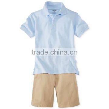 Wholesale 2014 Fashion Style European Polo & Khaki Shorts School Uniforms