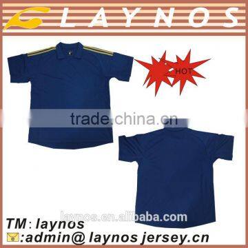 Polo T-shirt With Two Stripes on Shoulders