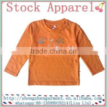 boys garment stcok kids cotton t shirt cheap wholesale