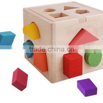 Wooden Cube Puzzle Eudcational Toys Wooden Puzzle Toys Wooden Cube Box photo-2
