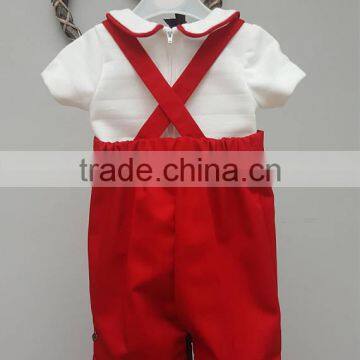 Wholesale Spanish Baby Clothes for 1year Old With Red Embroiderey photo-2