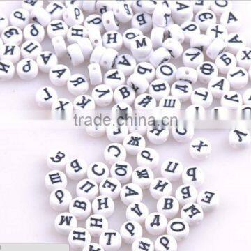 Acrylic Russian Letter Beads Polish Letter Beads Various Plastic Alphabet Letter Beads Kids Toys Accessories photo-2