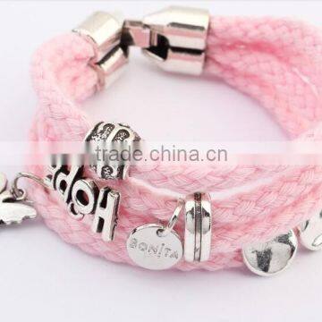 Cutom Logo Tag Leather Bracelet Personalized Logo Charm Leather Bracelet Unisex Leather Bracelet Bangle photo-4