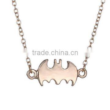 Hot sales alloy jewelry fashion batman bat pendant necklace