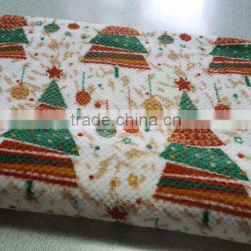 Printed Jacquard Coral Fleece Fabric photo-6