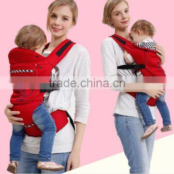 2017 Breathable baby care set infant cotton baby carrier baby backpack hip seat