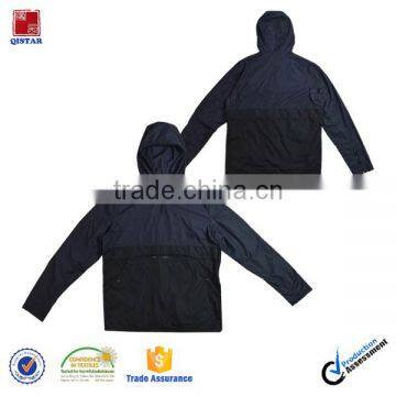 Cheaper Men's Nylon Lightweight Jacket Rain Coat With Hood