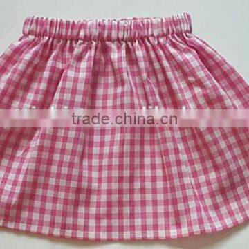Wholesale Children's Boutique Clothing Girls Palid Skirt Match Headband Cotton Skirts photo-2