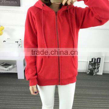 Popular Life Inside Brush Fleece Zipper Hoodie (CVC60/40) photo-4